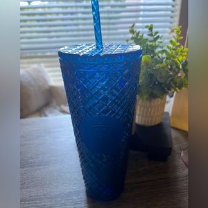 Starbucks holiday blue tumbler
